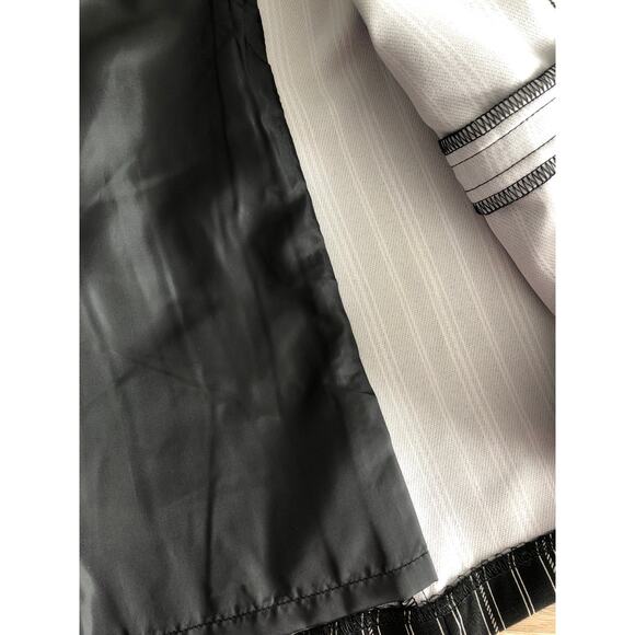 Soho Apparel LTD Stripe Jacket Women's Large Single Button Black NEW - Picture 8 of 9